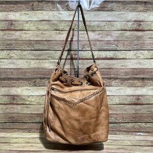 Day & Mood Brown Leather Velda Bucket Bag